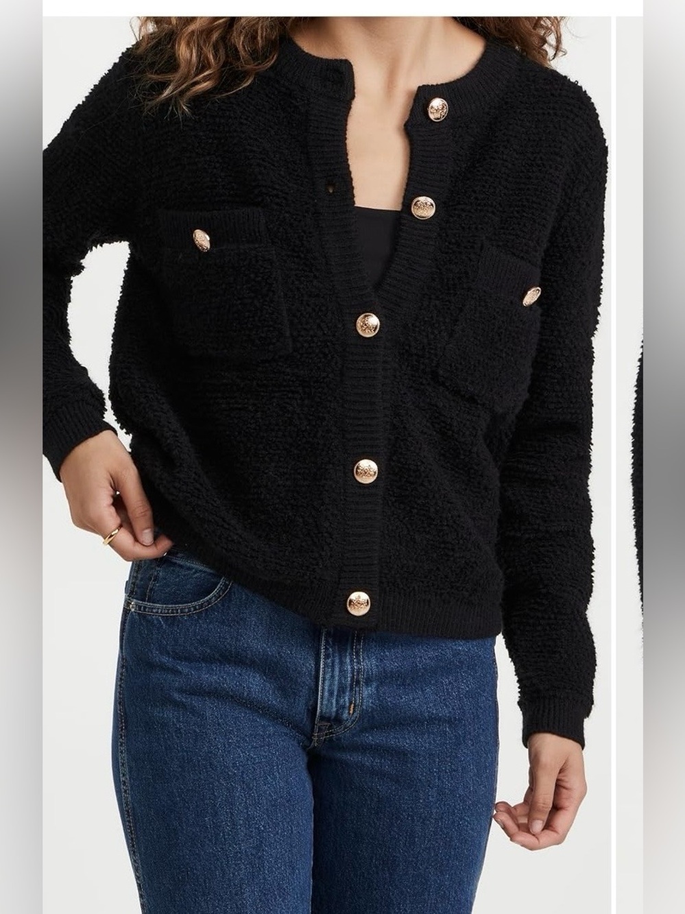 Line & Dot Khloe Boucle Cardigan